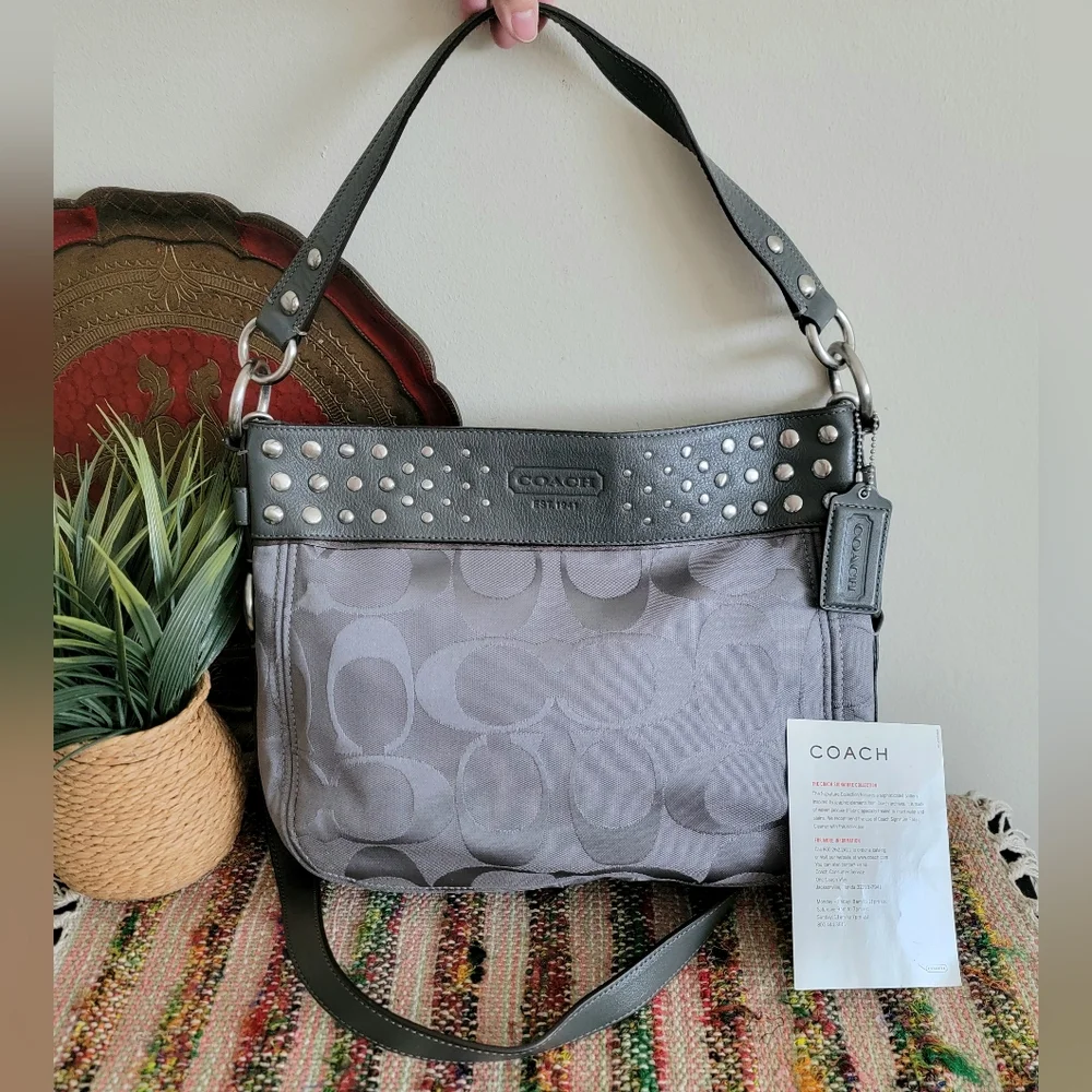 Coach studded Shoulder Bag crossbody bag RARE NWOT